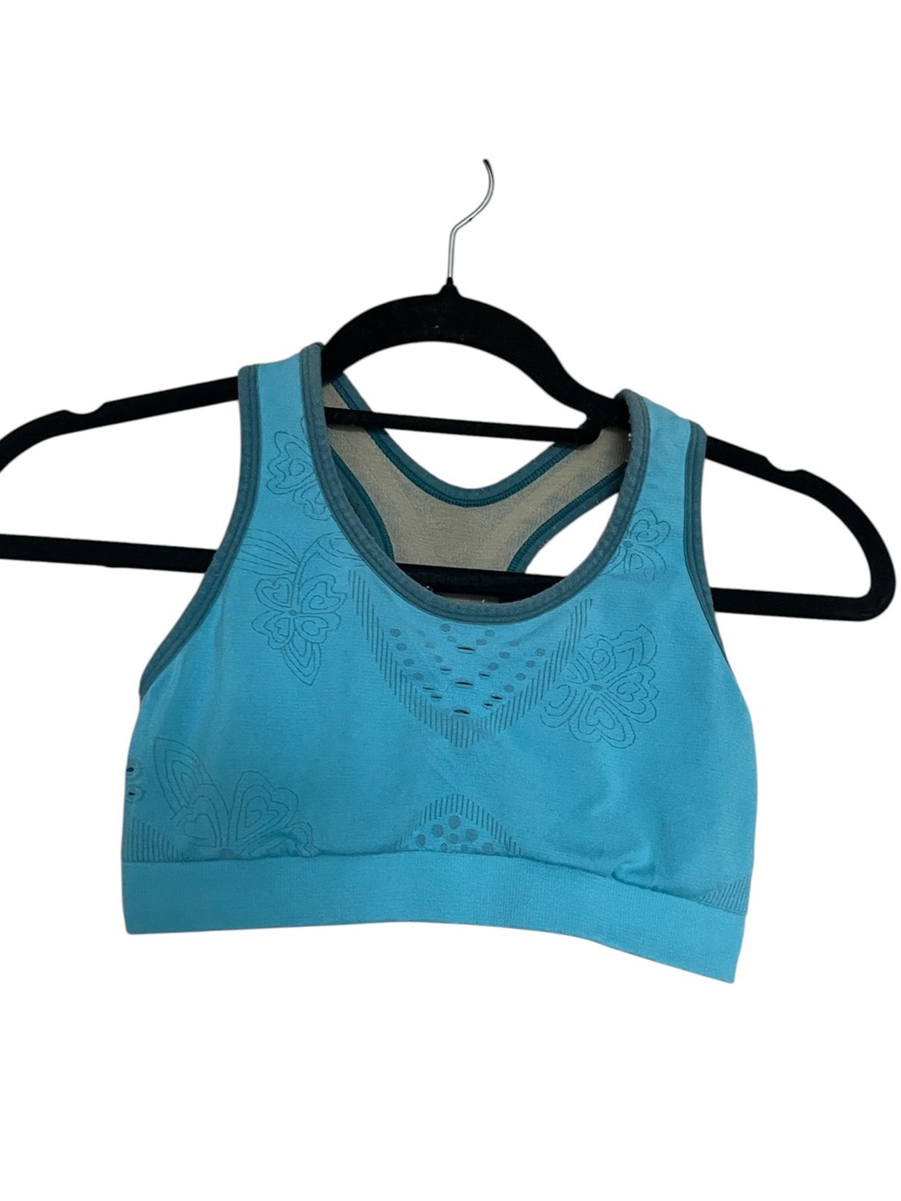 Smartwool Women’s Aqua Blue Seamless Racerback Sports Bra